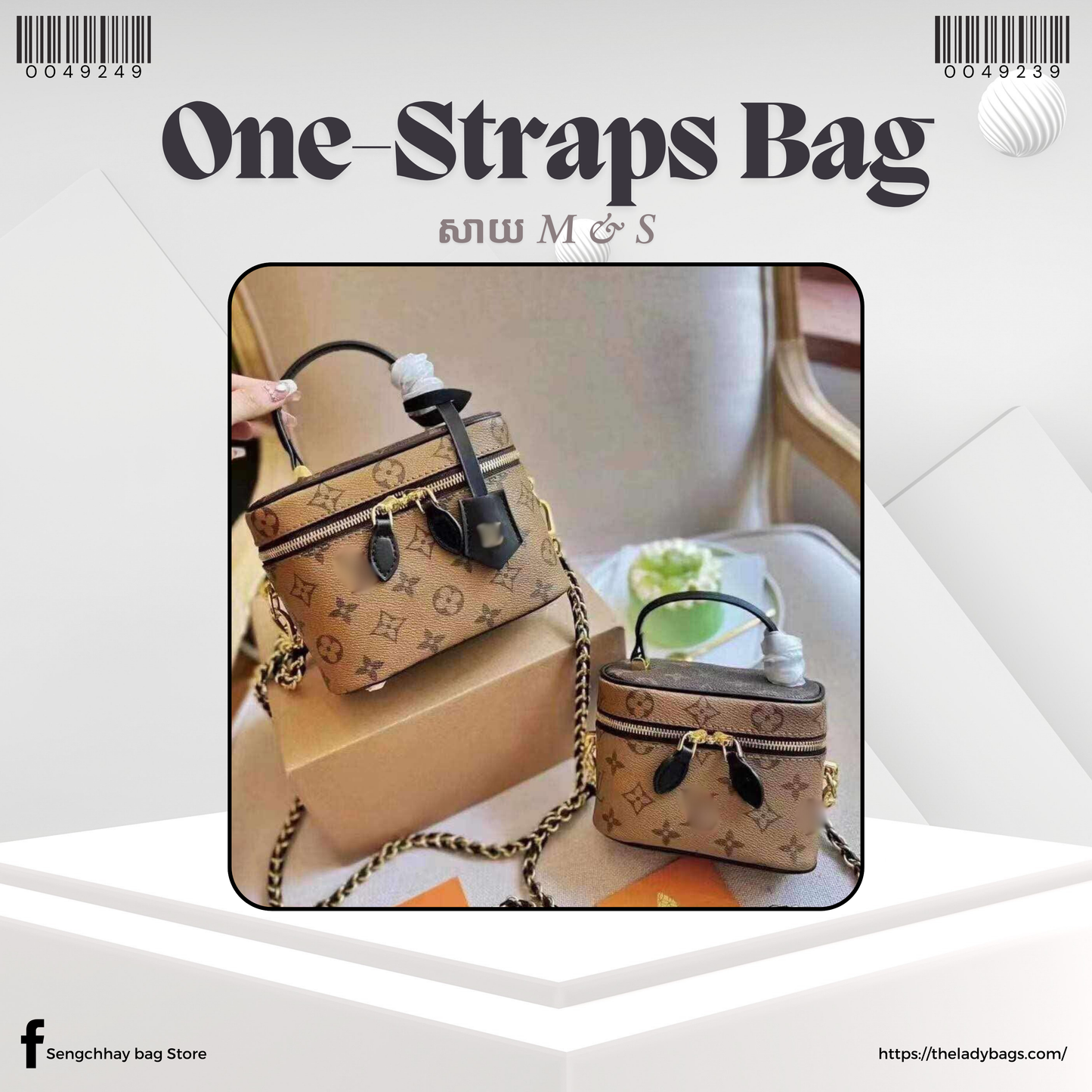 one-straps Handbag Size S & M