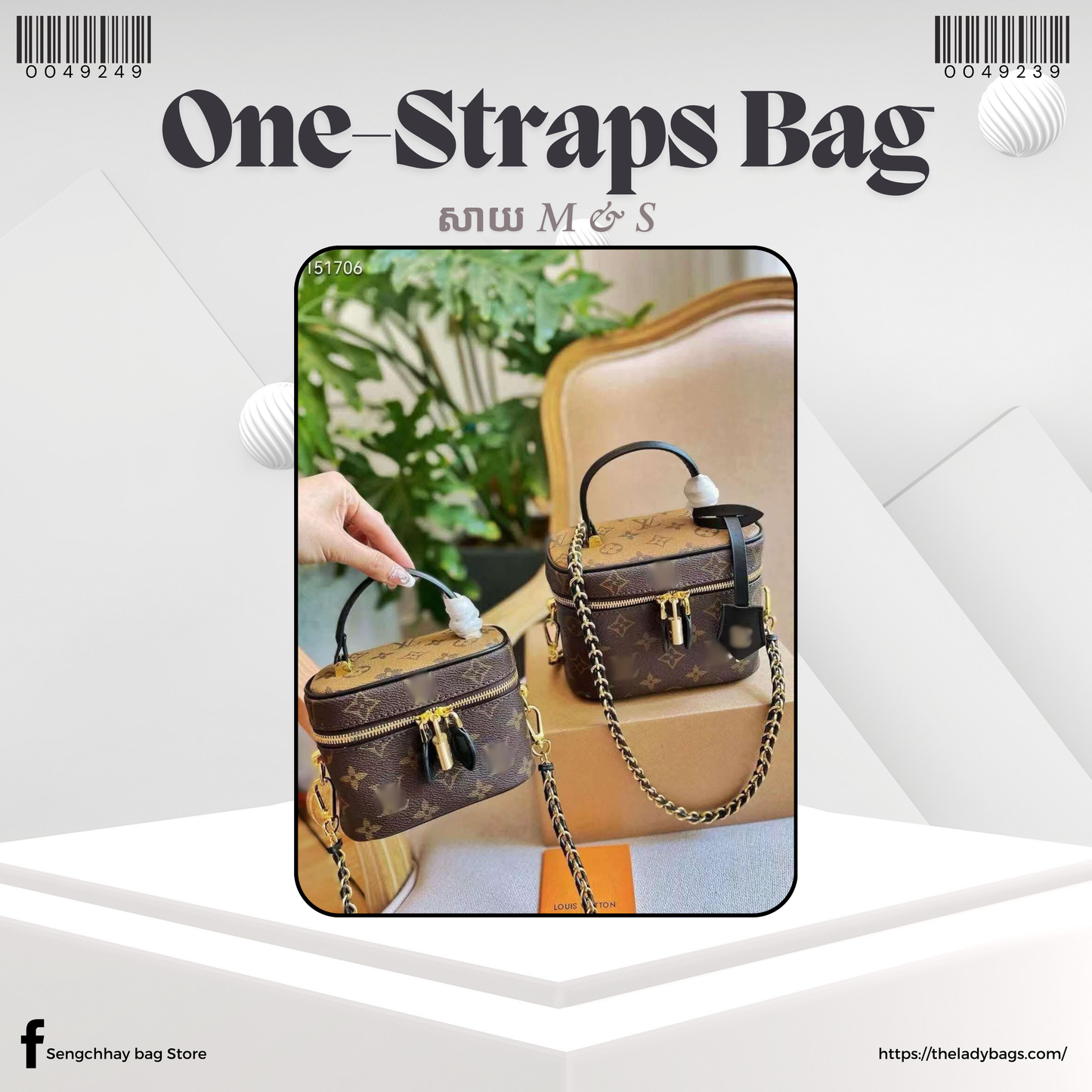one-straps Handbag Size S & M