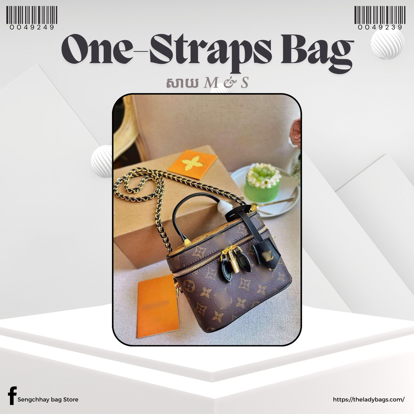 one-straps Handbag Size S & M