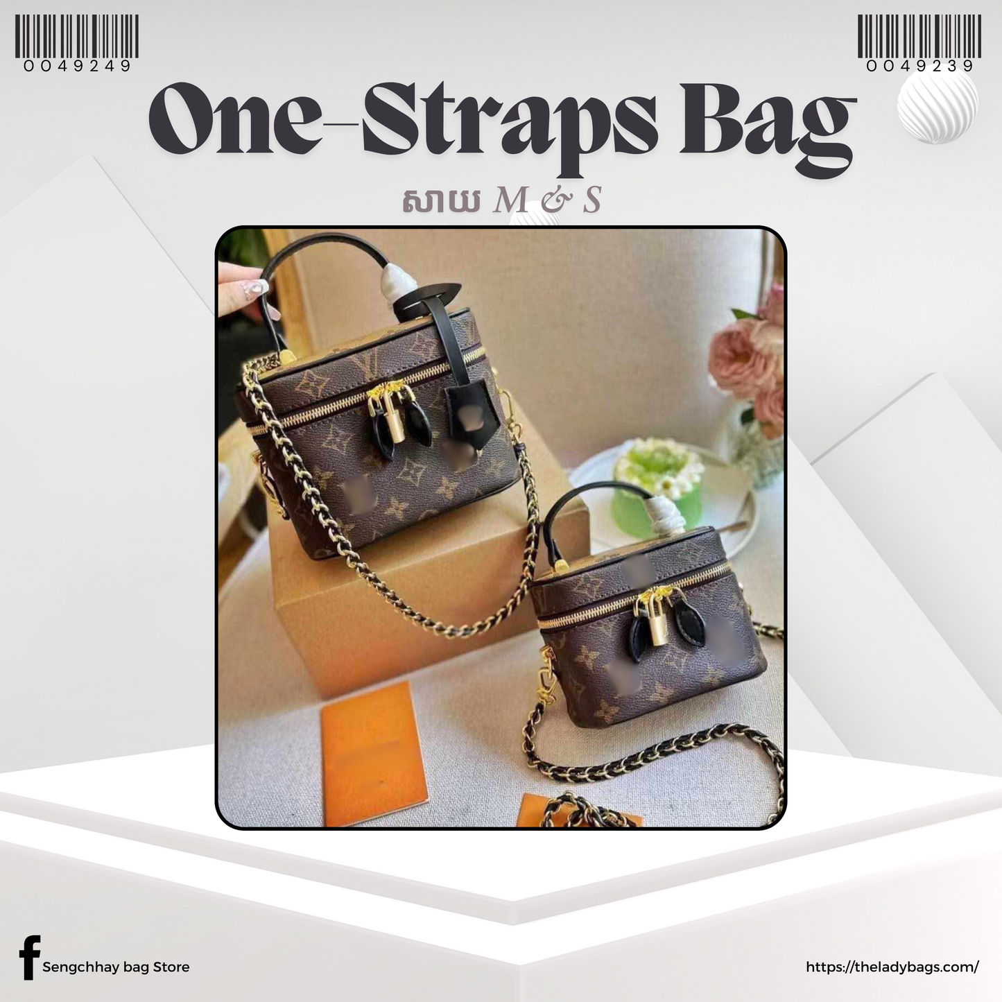 one-straps Handbag Size S & M