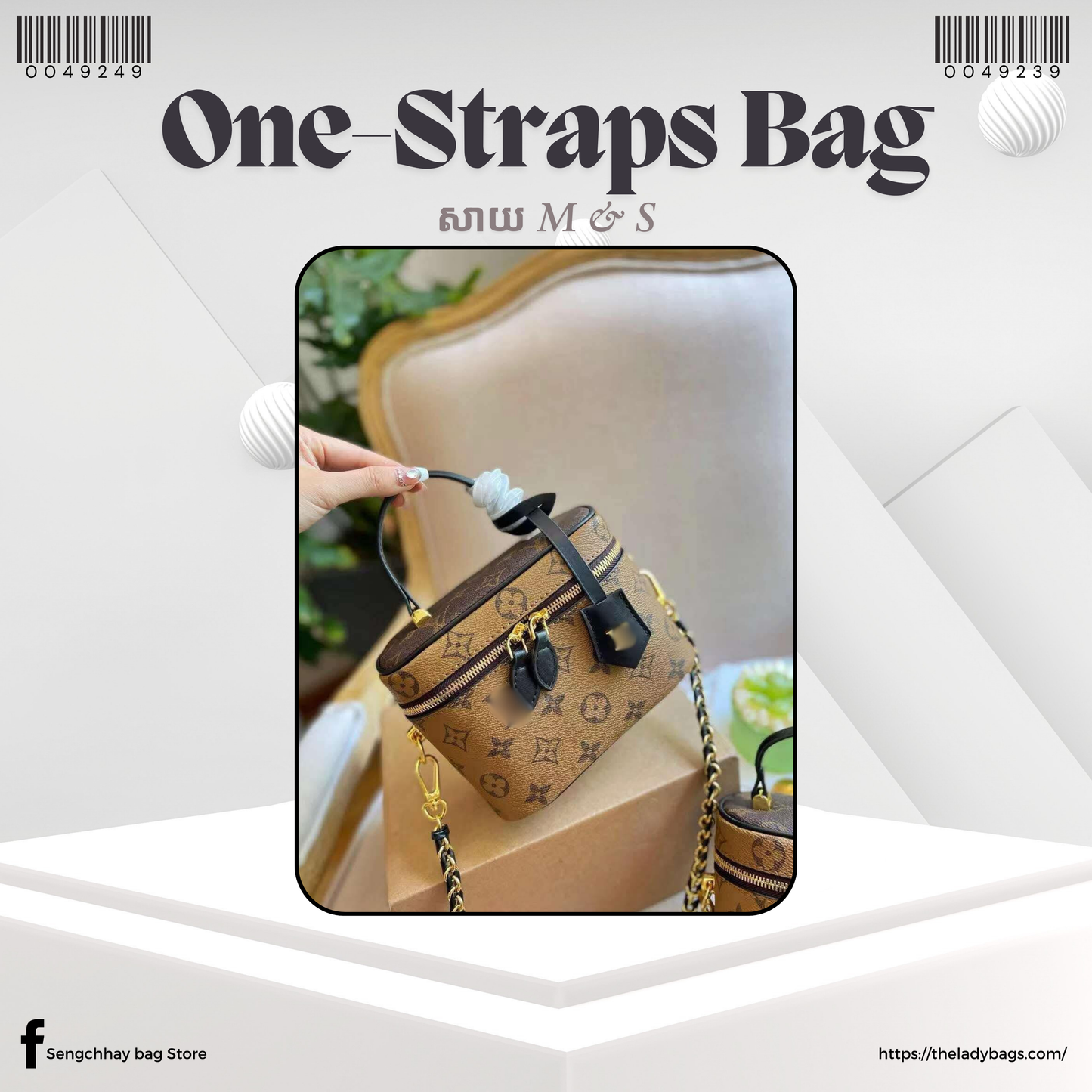 one-straps Handbag Size S & M