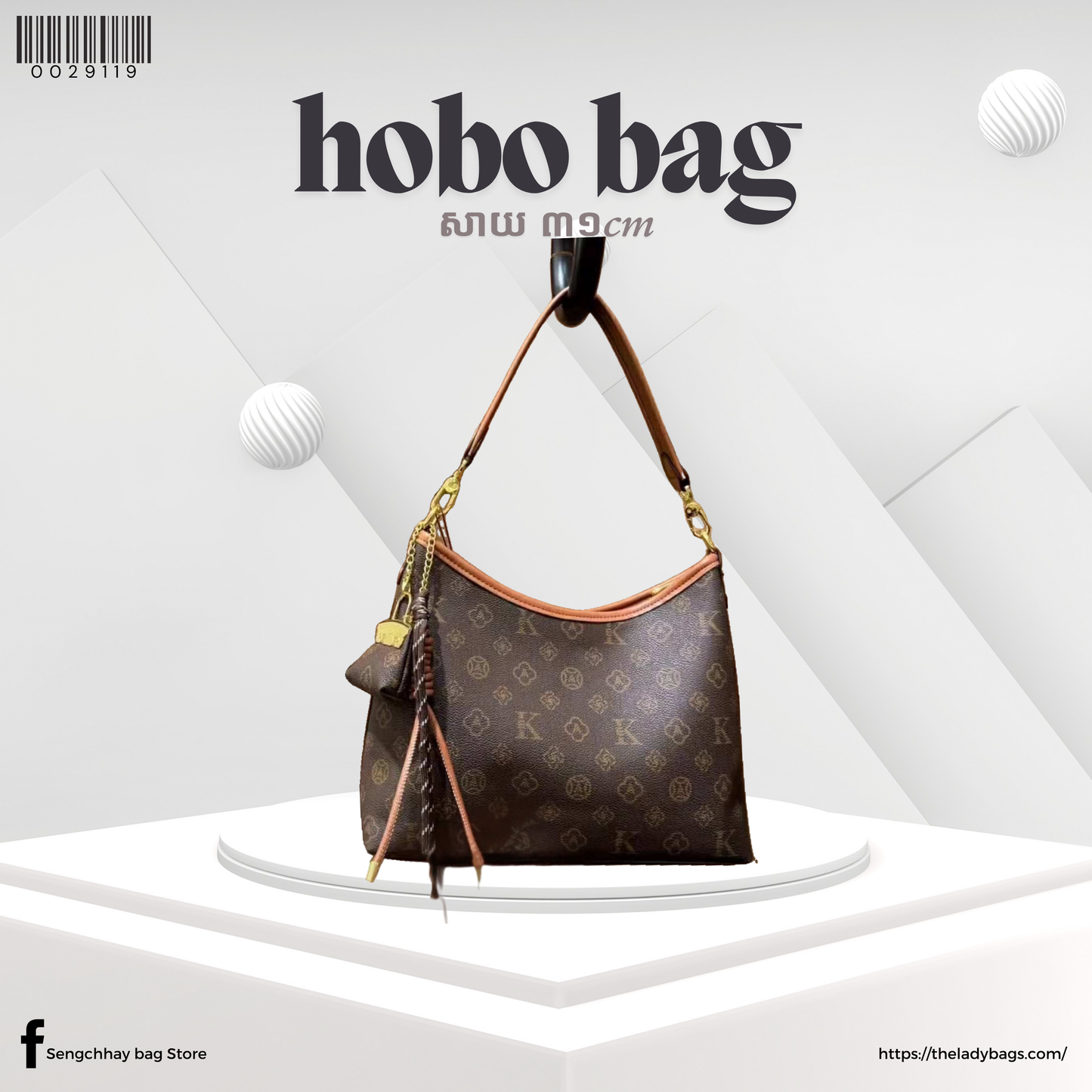 Hobo bag Size L