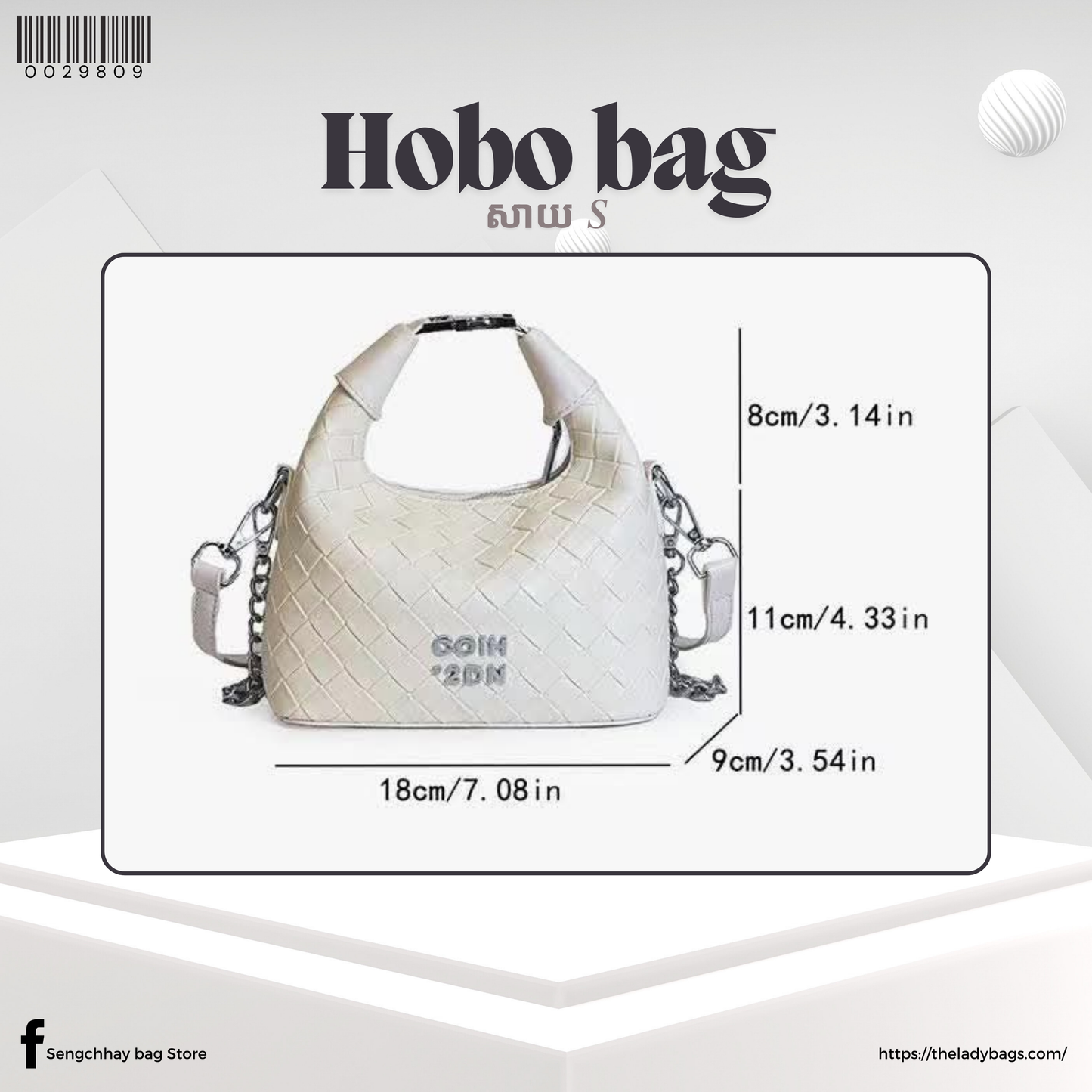 Hobo bag Size S