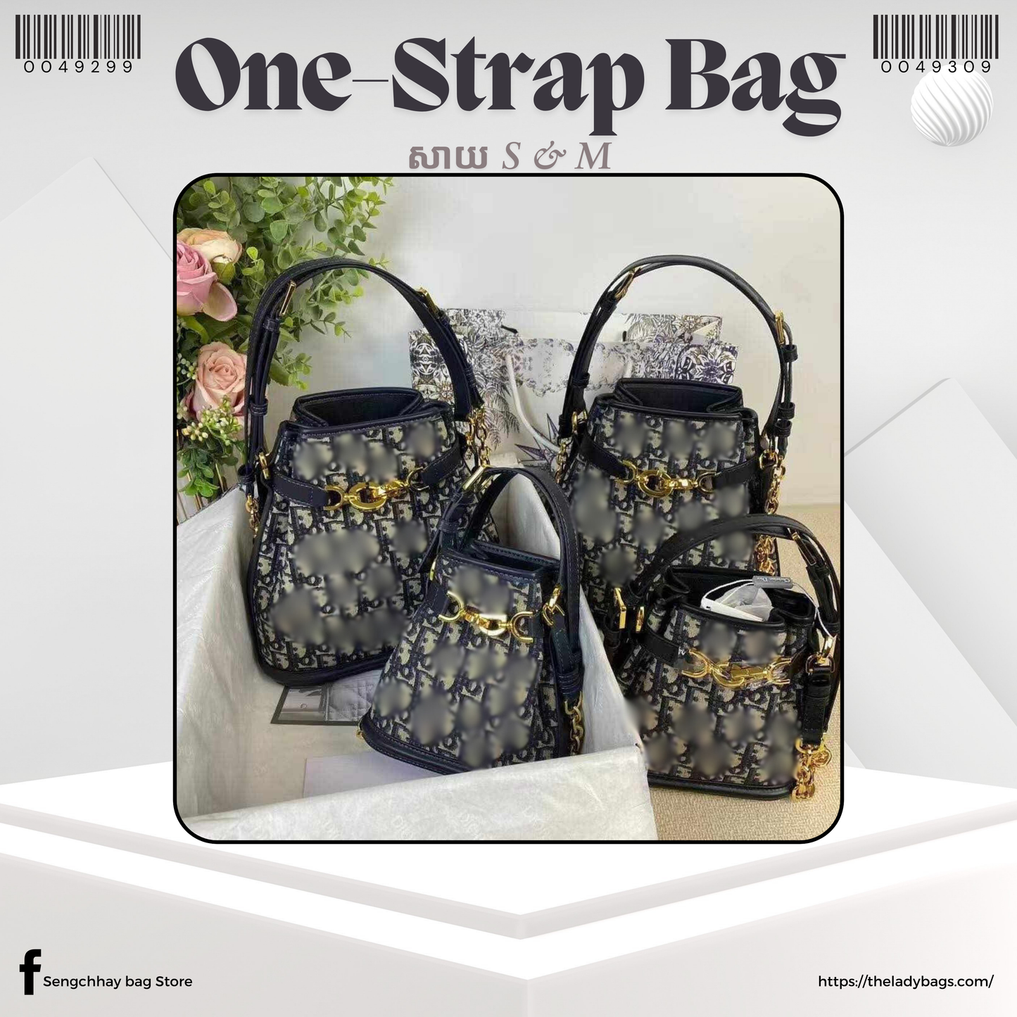 one-straps handbag Size S & M